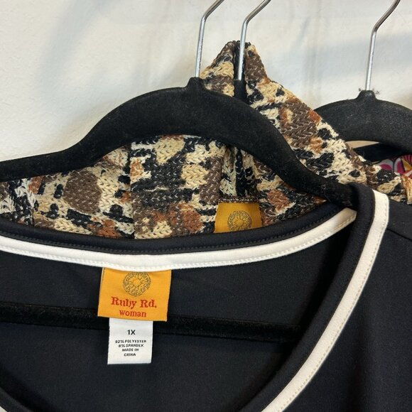 Lot Of 7 Ruby Rd. Plus 1X Blouse Tops Mixed Prints - Picture 3 of 12
